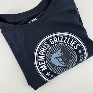 New Era Memphis Grizzlies Women's Cropped Long Sleeve T-Shirt Size M
